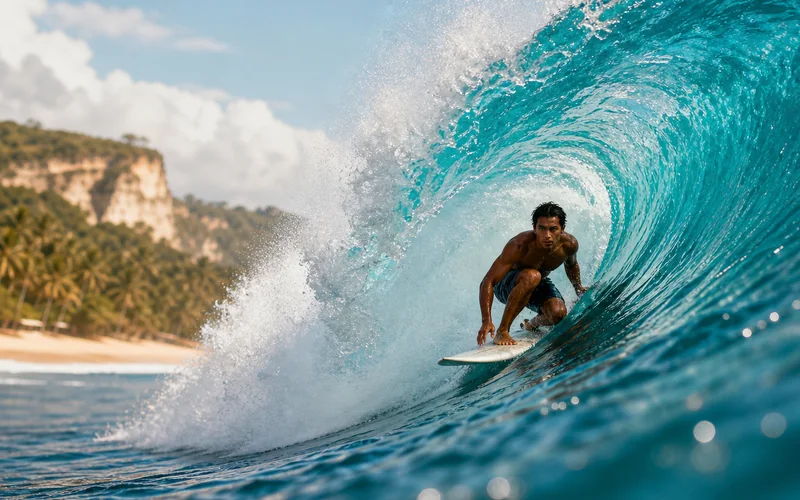 Spot surfing terbaik Indonesia bersama Ombak700